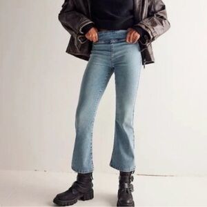NEW free people Light Blue High-Rise kick flare Jeans